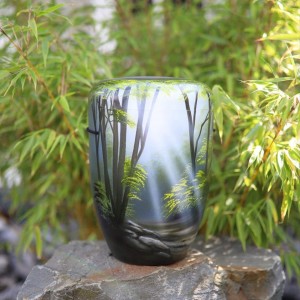 Hand Painted Biodegradable Cremation Ashes Funeral Urn / Casket – Shine on Nature (As Individual As You)